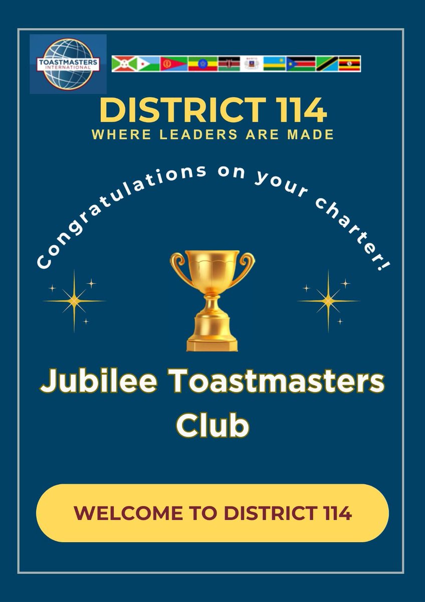 District 114 (Toastmasters East Africa) (@toastmastersea) on Twitter photo 