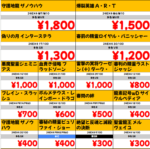 高価買取】 #デュエマ ✓にじさんじコラボマスターズ 高価買取表更新