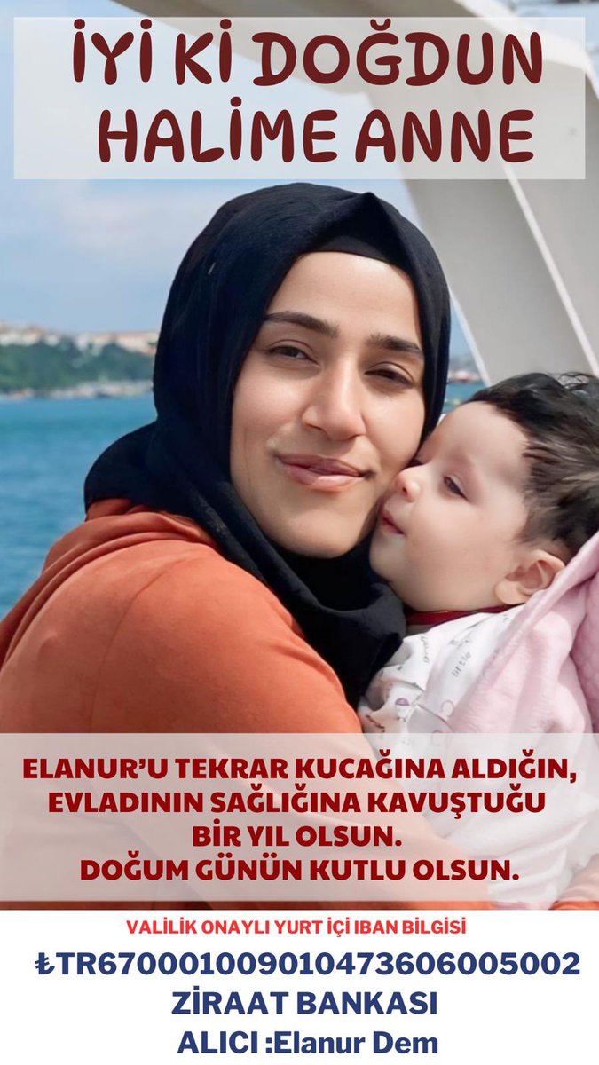 smaelanurdem_'s tweet photo. Elanur’umuzun güzeller güzeli annesi Halime annemizin bugün doğum günü. Halime annemiz, bugün doğum gününde kızıyla birlikte yaşayacağı güzel yarınları diledi. Kampanyanın başından beri kızı için canla başla mücadele eden, güzel yürekli annemize yeni yaşında Elanur’un ilacını hediye edelim. İyi ki doğdun, güzel annemiz! Ümidini yitirme, güzel yarınlar sizi bekliyor. 💕🌸 
@CidemEte57591

Penaltı / Hakem / Tugay / Dzeko / Rangers - Fenerbahçe / Hayırlı Cumalar / Tadic / Mert Hakan / #RFCvFB / #14MartTıpBayramı / #UyumadanÖnce / #PiGünü / Tercüman / #ŞinasiYurtsever / Kostic / Skriniar / Payfix'e / #merthakanyandas / Abdulkadir Selvi / Flash TV / Pozitifbank / #uefamafia