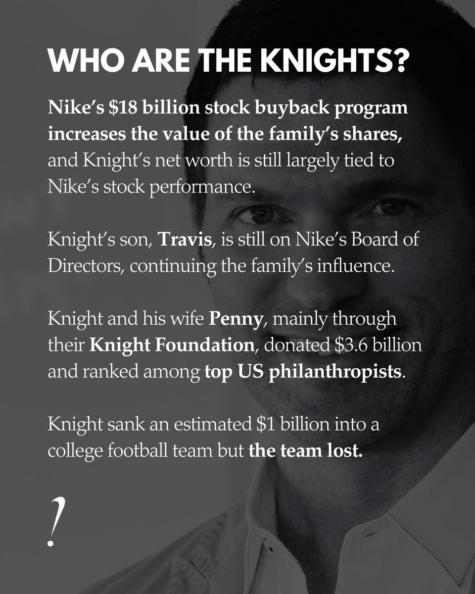 If the Knights can afford to waste $1B and buy their way into “philanthropy,” they should push Nike's board to pay the workers who made them rich.

Their wealth and philanthropy are built on invisibilised labour. It’s time the Knights see them and take accountability.
