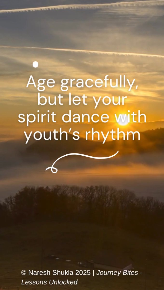 shuklan_au's tweet image. Growing older is inevitable, but keeping a youthful soul is a choice.
– Stay curious, stay joyful, stay young at heart. #LessonsUnlocked