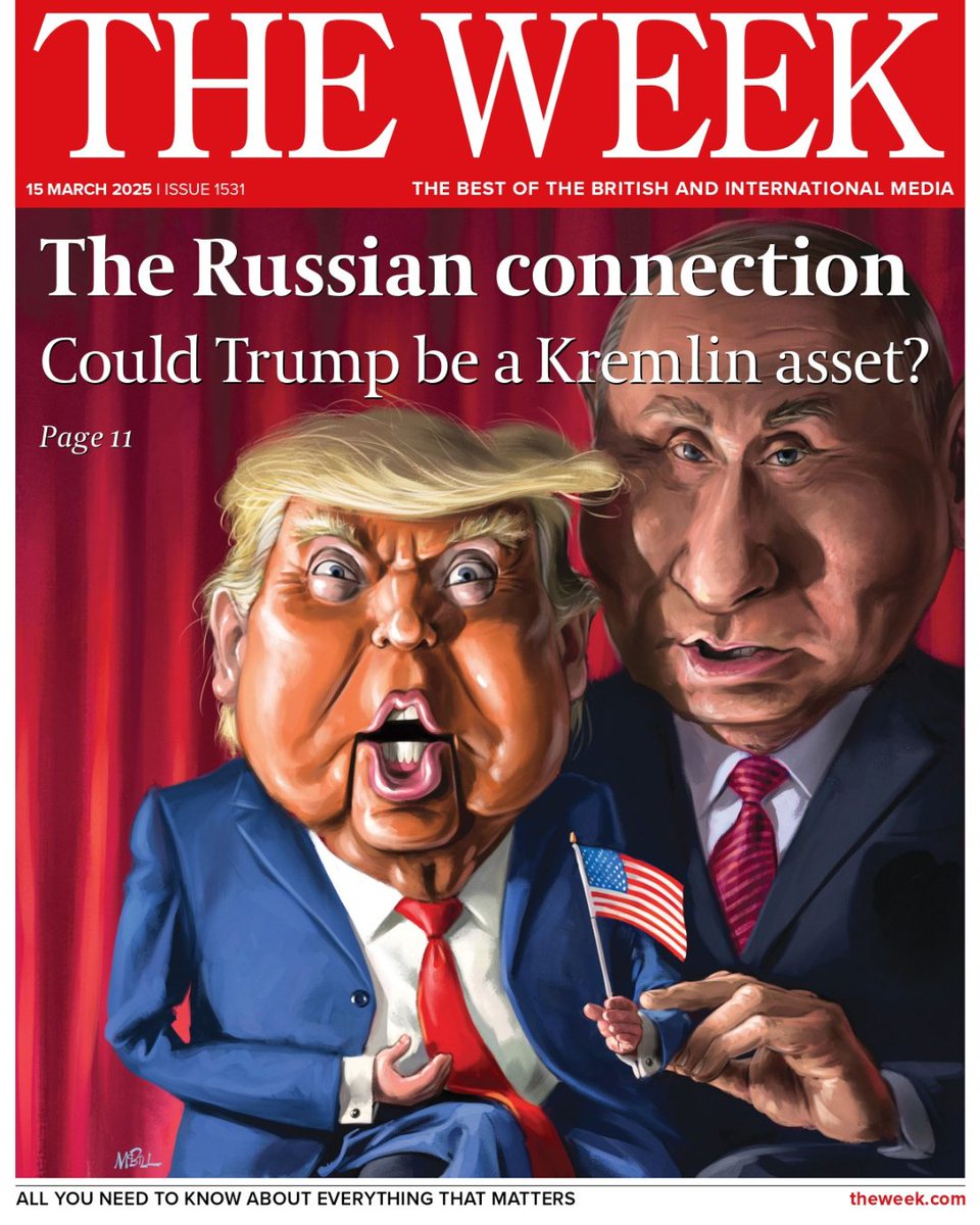 Связь c Россией. Может ли Трамп быть кремлёвским агентом?» — обложка нового номера еженедельника The Week

Поймите, ребят, одну простую вещь. Агентом КГБ, например, был Лех Валенса. Что это значит? Да абсолютно ничего. Вынужденно подписал бумажку, взглядов не разделял, боролся