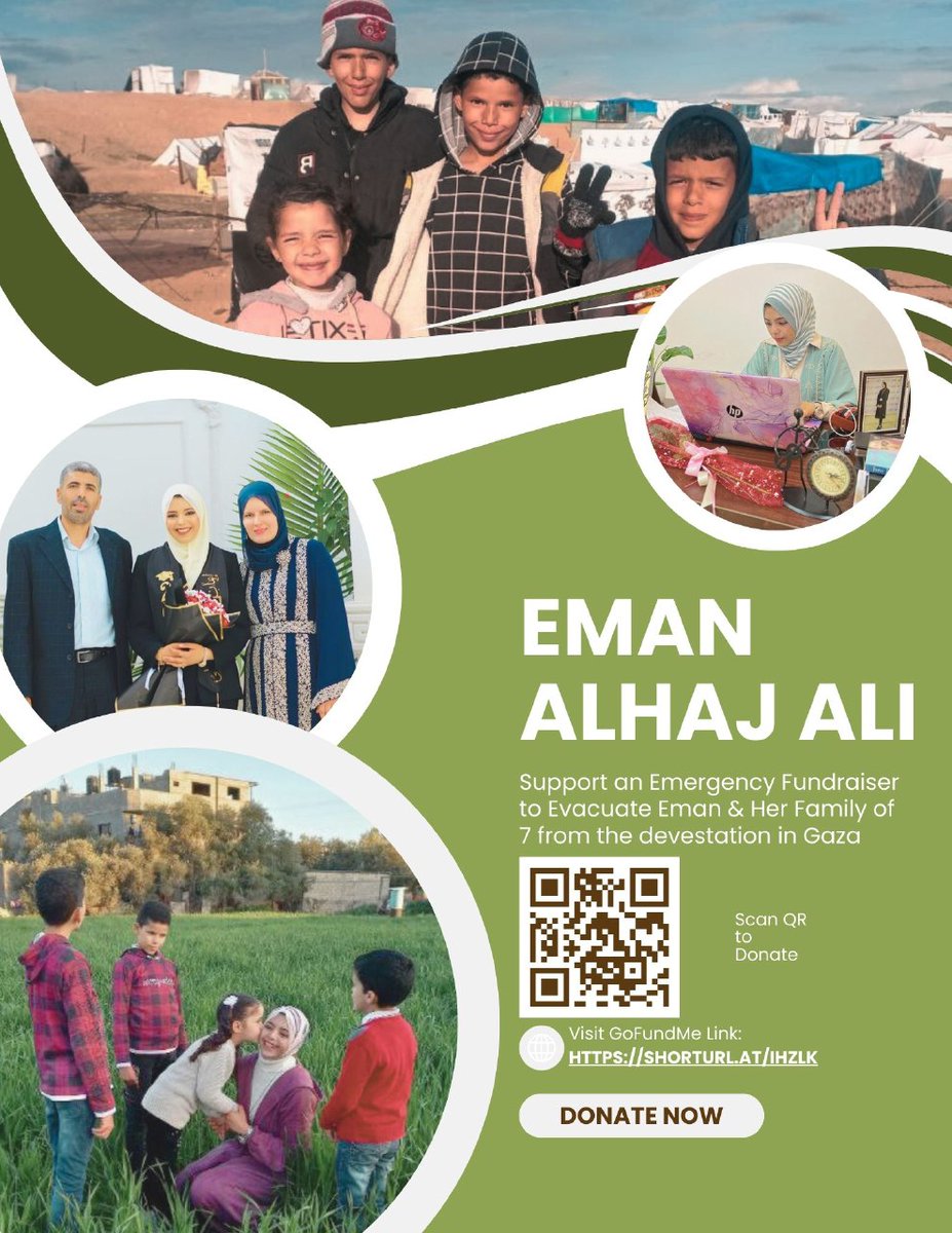 lizzie_eldridge's tweet image. The genocide hasn&apos;t stopped. 
Eman needs our help as much as ever 🙏🇵🇸🙏
Please give &amp;amp;/or share widely 🙏 🇵🇸🙏
bit.ly/4e7S0qw
@ScottishPEN supports Eman&apos;s appeal 
@PENIreland @scotlit @FedWritersScot @ScotFoP @IslamicReliefUK @BrianPelan @joycemcm @jhamilton54809