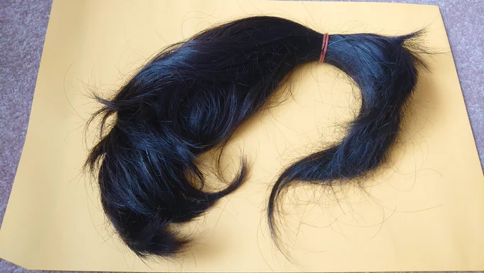 30センチ越えたので、おヘアドネーションしますわ(二回目 