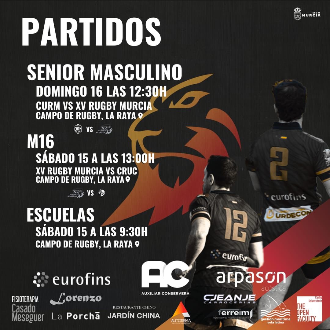 Más Rugby en Murcia !! Vamos XV!!