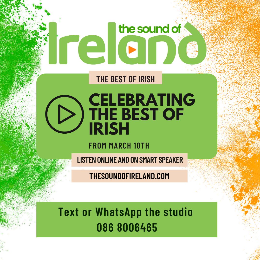 Celebrating the BEST of Irish with The Sound of Ireland takeover! Listen ONLINE wherever you hear Christmas FM or click thesoundofireland.com/player