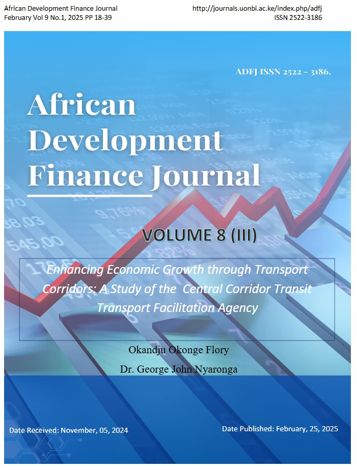 Happy to share my latest research article on ''Enhancing Economic Growth through Transport Corridors: A Study of the  Central Corridor Transit Transport Facilitation Agency'' <a href="/ccttfaorg/">CCTTFA</a> published by the Pan-African Journal of Business Management. 

Special thanks to my Co-Author: