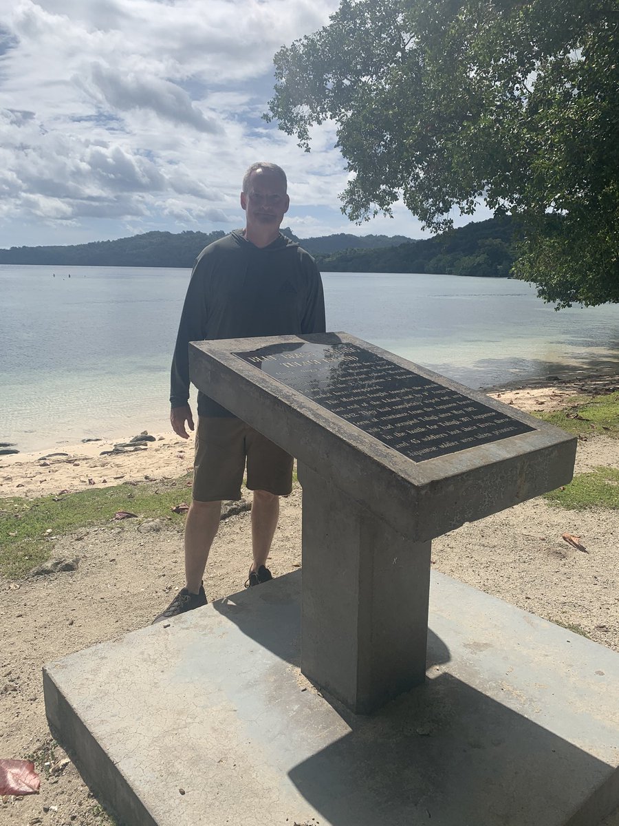TonyGreubel's tweet photo. Visited Tulagi Island in the Solomon Islands. @USMC @USNavy invaded on August 7, 1942 and secured the island in 2 days after determined enemy resistance. https://t.co/rBSocjcPWZ
