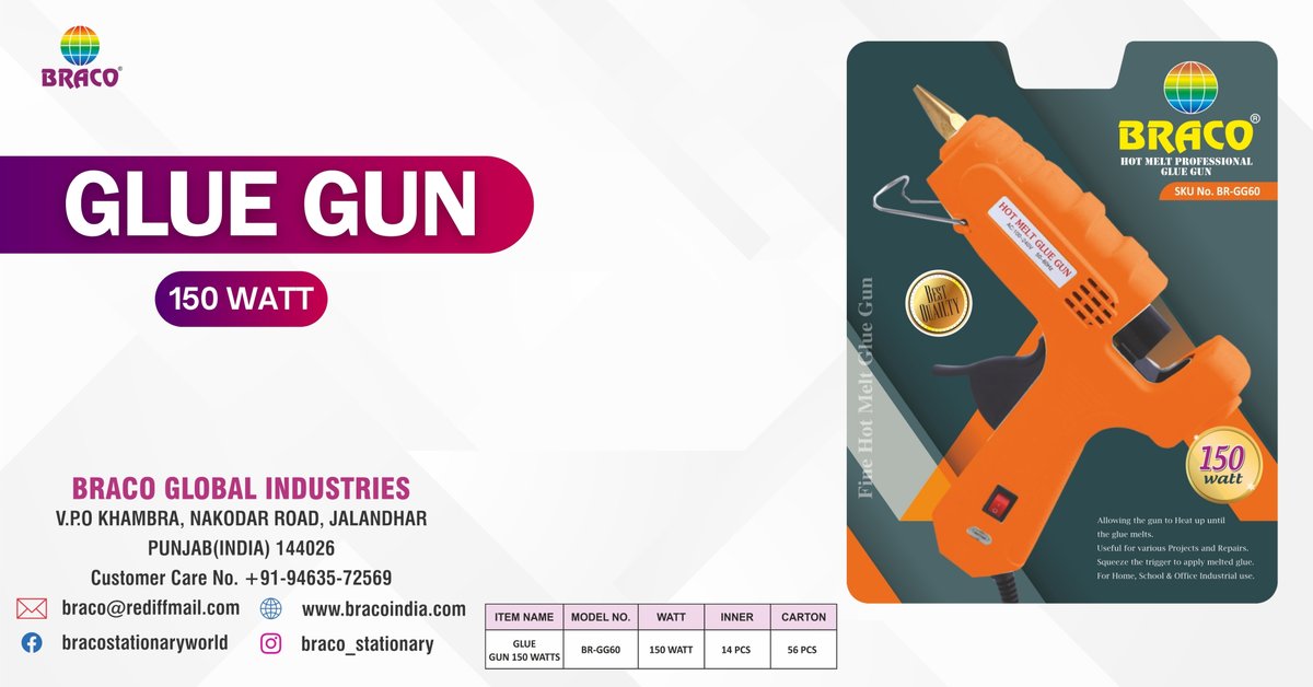 Glue Gun 150 Watt
Ready In Stock
Contact via DM!
wa.me/message/CQGU3V…