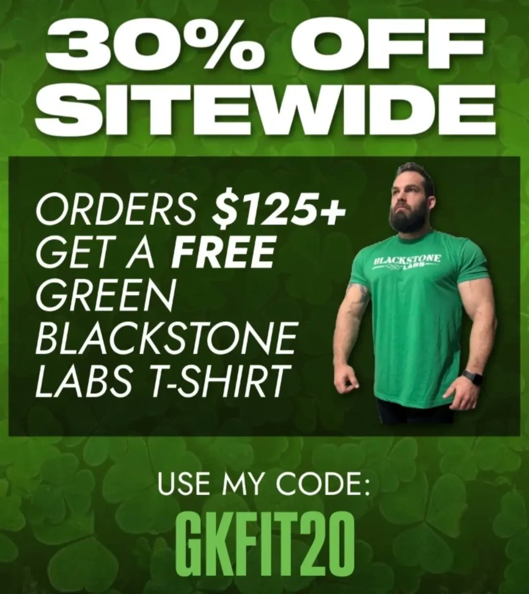 LabsBlackstone's tweet photo. Now until 3/17 at Midnight!!!

Use code GKFIT20 
https://t.co/EonznHFskK

#onlinesale #flashsale #sale #supplements #sales #deals #losefat #promocode #promocodes #gym #couponcodes #weightraining #weightloss #preworkout #stpaddysdaysale  #stpaddydaysdeals #stpaddysday2025 https://t.co/1TZ5HVwByS