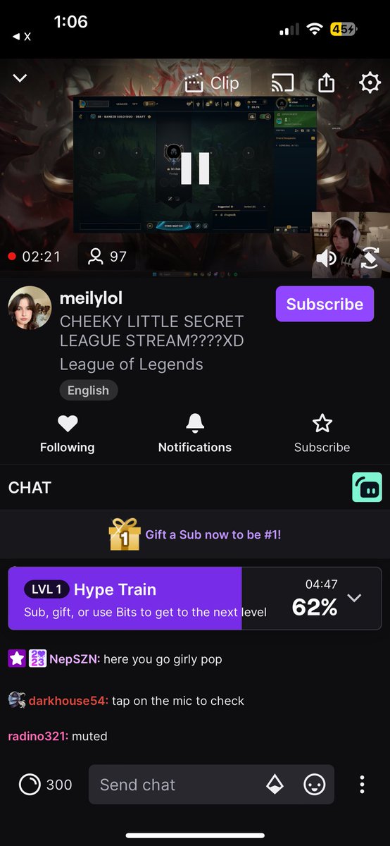 Monkeyman1og1's tweet photo. Emily’s actually streaming?!? https://t.co/XtQEJVjGsx