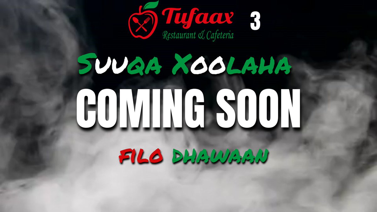 TufaxRestaurant's tweet photo. #Dhawaan_filo
👉Coming soon
Tufaax Restaurant  No:3  #Suuqa_xoolaha https://t.co/hV0v8GAQpM