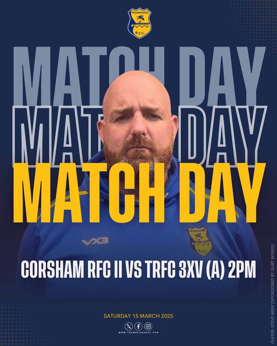 Trowbridge RFC (@trowbridgerugby) on Twitter photo 𝗜𝘁’𝘀 𝗠𝗔𝗧𝗖𝗛 𝗗𝗔𝗬 🏉 𝗜𝘁’𝘀 𝗠𝗔𝗧𝗖𝗛 𝗗𝗔𝗬 🏉