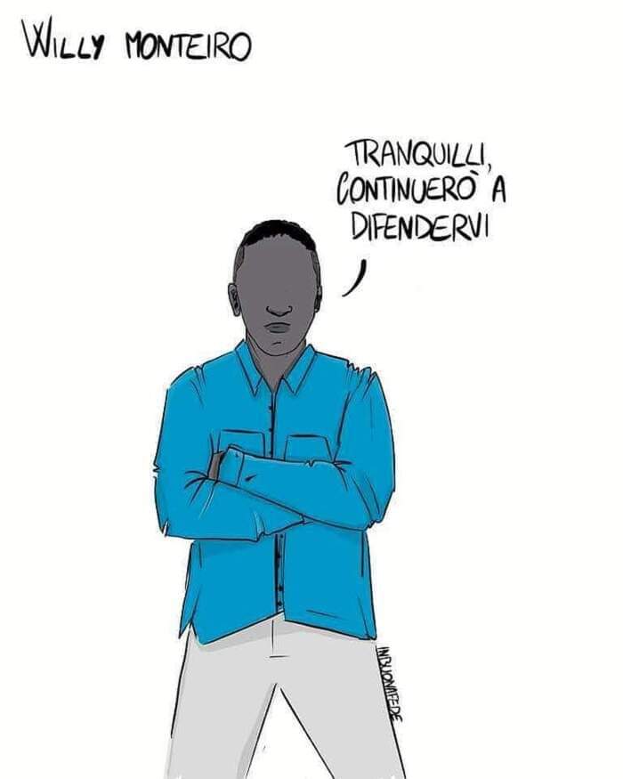 AleCamarca's tweet photo. Una lezione di civiltà quella di Lucia Monteiro madre di Willy, che alla lettura della condanna dei    bulli di Artena, che hanno ucciso il 21 enne a mani nude, ha commentato: "spero che il carcere li aiuti a capire e a migliorarsi".
#WillyMonteiro 
#Artena 
#carcere #Biani https://t.co/azphnCCRB6