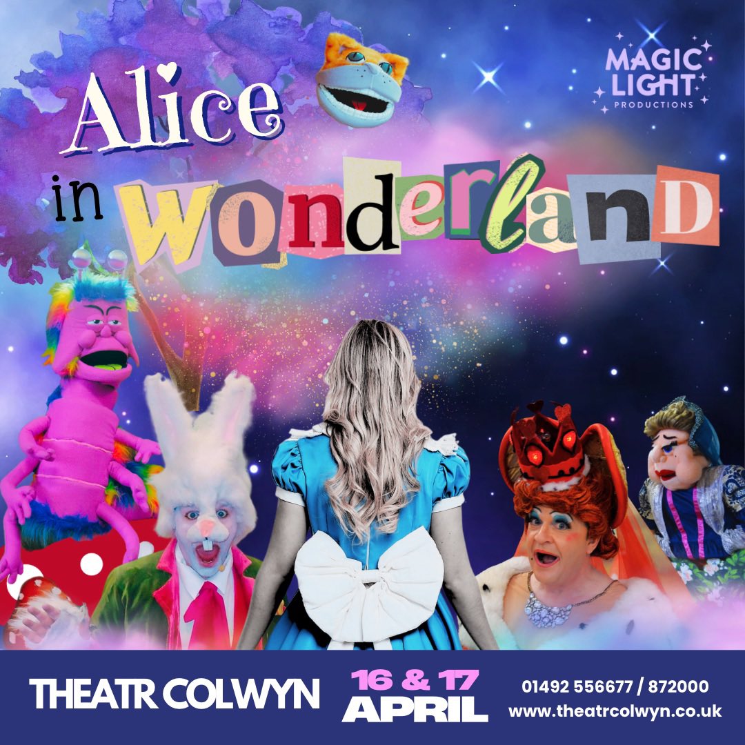 Magic Light Productions ✨ (@magiclightpro) on Twitter photo 🌸✨Spring is in the air, and we’re about to hop down the rabbit hole into a world of wonder! 🐰🎩
Join us at <a href="/TheatrColwyn/">Theatr Colwyn</a> this #Easter for a magical adventure! 🌼🐣 April 16 & 17 -grab your tickets before they disappear like the Cheshire Cat! 😺🎭
theatrcolwyn.co.uk/shows/alice-in… 🌸✨Spring is in the air, and we’re about to hop down the rabbit hole into a world of wonder! 🐰🎩
Join us at <a href="/TheatrColwyn/">Theatr Colwyn</a> this #Easter for a magical adventure! 🌼🐣 April 16 & 17 -grab your tickets before they disappear like the Cheshire Cat! 😺🎭
theatrcolwyn.co.uk/shows/alice-in…