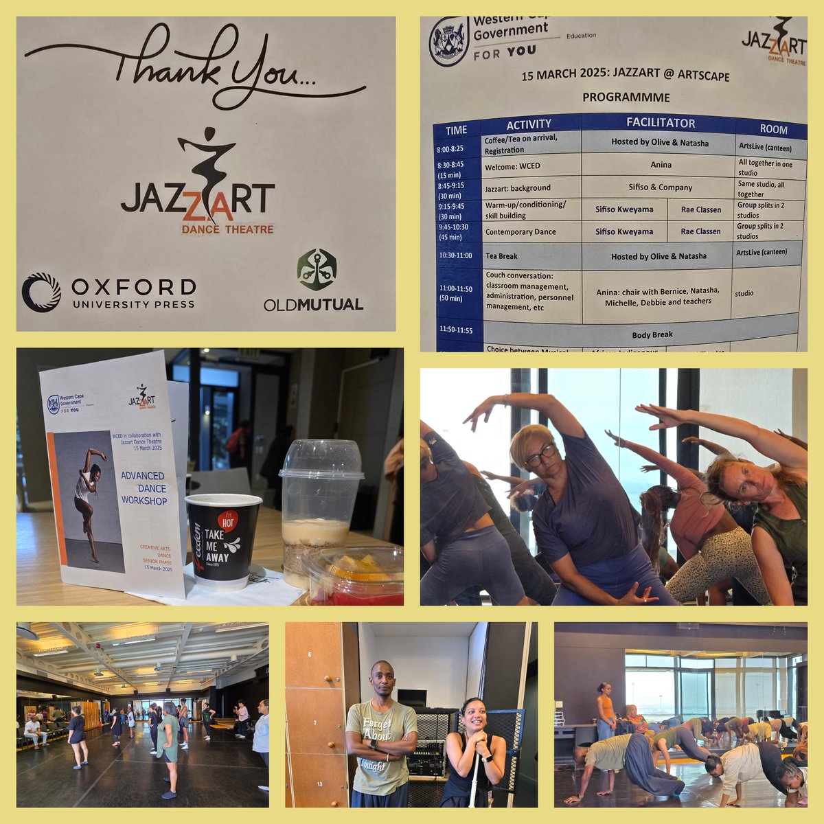 GET Curriculum in collaboration with Jazzart Dance : Senior Phase Dance Workshop with <a href="/SifisoKweyama/">Sifiso Kweyama</a> and @RaeClaasen 💃🩰🕺👯‍♂️👯‍♀️
<a href="/WCGovCas/">Western Cape Government Cultural Affairs & Sport</a> <a href="/aninalun/">Anina Lundie</a> <a href="/AninaLundie/">Anina Lundie</a> <a href="/WCEDnews/">WCEDNews</a> <a href="/ArtscapeTheatre/">#ArtscapeTheatre</a> <a href="/Jazzart_dance/">Jazzart Dance Theatre</a> <a href="/teachingconnect/">Juan Benjamin</a> <a href="/WCED_CTLI/">Cape Teaching and Leadership Institute</a>