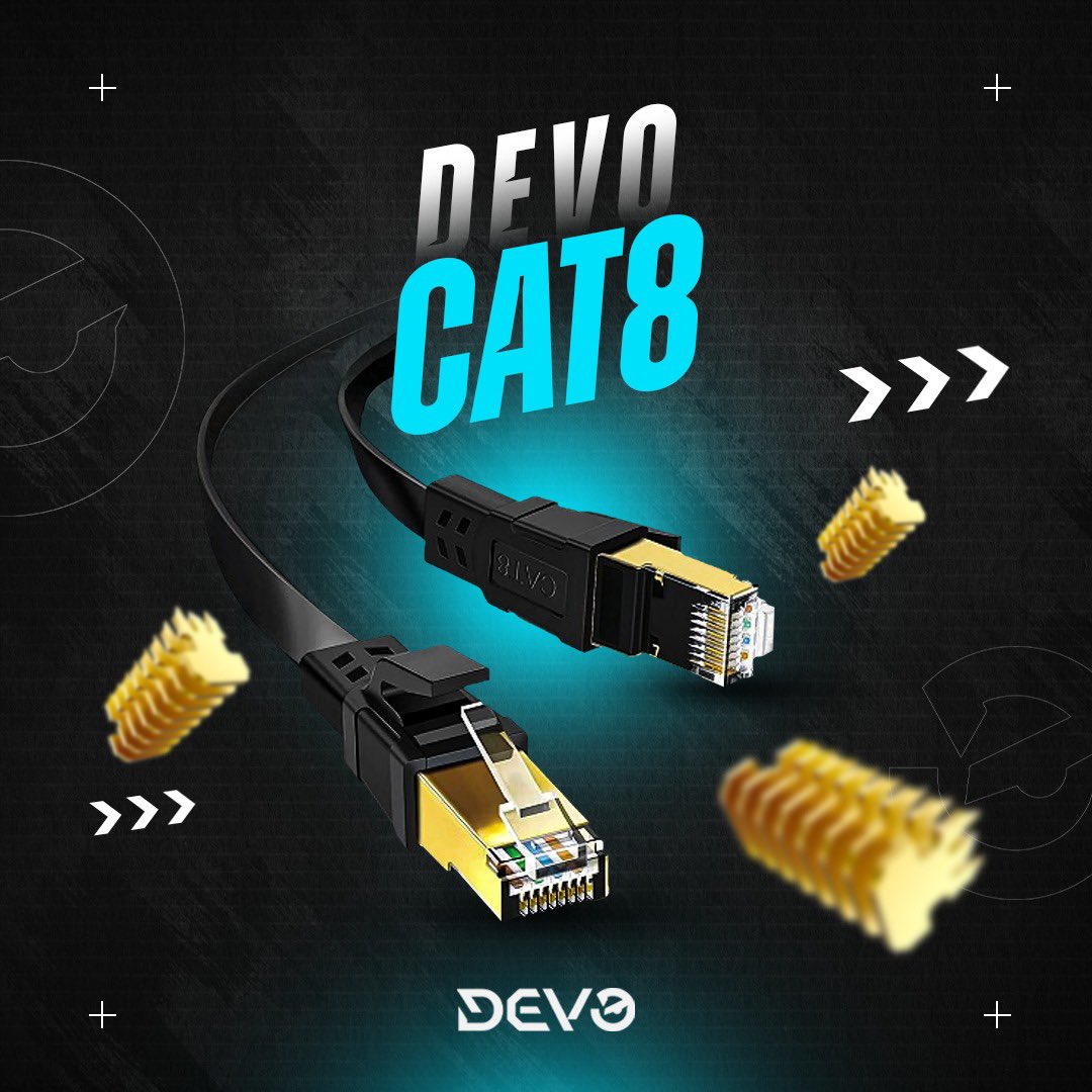 Devo_ME's tweet image. مع كابل ديفو Cat 8، احصل على اتصال أسرع وأكثر استقراراً في كل لعبة🎮🌐

#devogaming #devo_me #cable