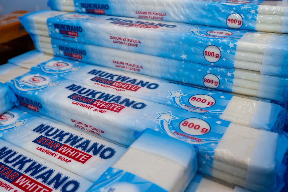 mukwano_ind's tweet photo. Make your laundry days smoother with our Mukwano star white!💫✨

Visit the Mukwano factory outlet (Old UMA conference center) - Jinja Road | Call our outlet service line: +256393241822 

#mukwanoindustries #starwhite #barsoap #laundry #homecare https://t.co/TY8WcnV9QY