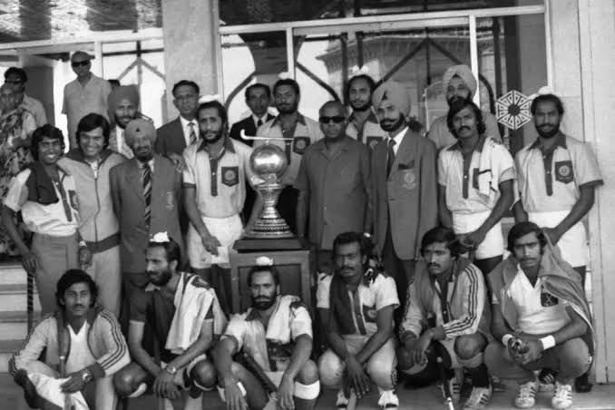 virenrasquinha's tweet photo. Woww!! 50 yrs since the Indian 🏑 team won the World Cup in KL in 1975. Such stars of that era. Ajit Pal Singh, Ashok Kumar, Michael Kindo &amp; many more. 

Let’s hope Harmanpreet &amp; team can mount a serious challenge for 🥇 at the next 🏑 World Cup in Aug 2026 in Belgium &amp; Holland. https://t.co/hEdWx6uwBF