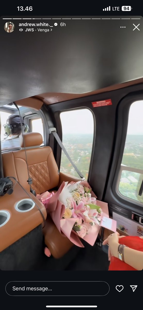 kaptenAmercia's tweet image. LOOK AT THAT RED DRESS??? PERFECTLY STUNNING. THE FLOWERS AND HELICOPTER RIDE??? ITS GIVING ANASTASIA AND MR. GREY😭😭😭😭😭