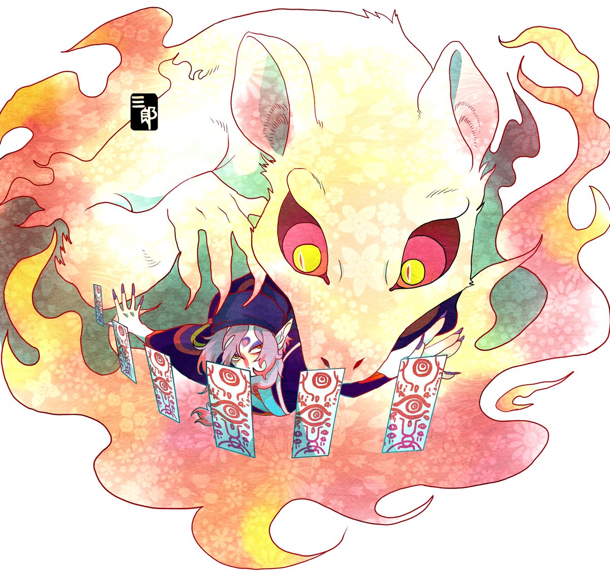 「火鼠 」|三郎のイラスト
