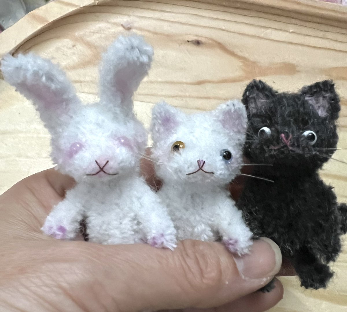 tamu_kun's tweet photo. 6cm モールアート子
#tamubear
#モールベア
#モールアート
#pipecleaner
#モールねこ
#モールうさぎ
#アイドール東京
#アイドール東京73 https://t.co/lYc9a0zKLy