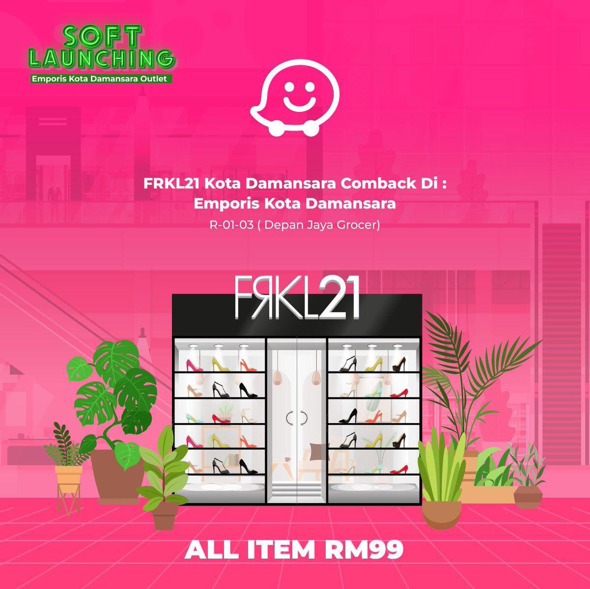 Incase korang taktahu, FRKL21 dah buka yang baru dekat Emporis Damansara tau. 

Depan Jaya Grocer je gais. Save number shop lot ni siap siap! 

#FRKL21REOPENING #FRKL21KOTADAMANSARA