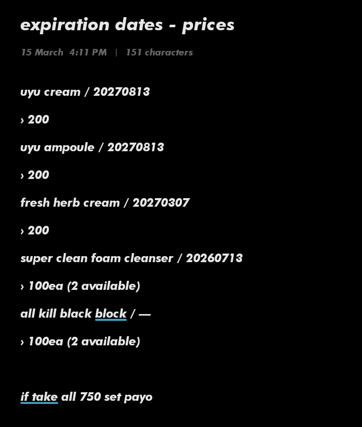 ksxcart's tweet photo. wts lfb ateez skz ph - #ksxcartsells

assorted nacific items
- prices on 2nd pic
- plus lsf, free pf!
- rfs: decluttering
- mod: jnt, lbc nsakto (if it can fit)
- mop: gcash/gotyme/maya/spay
- dop: payo, prio set taker

reply/dm mine + ss to claim! https://t.co/Syq6jChWJR