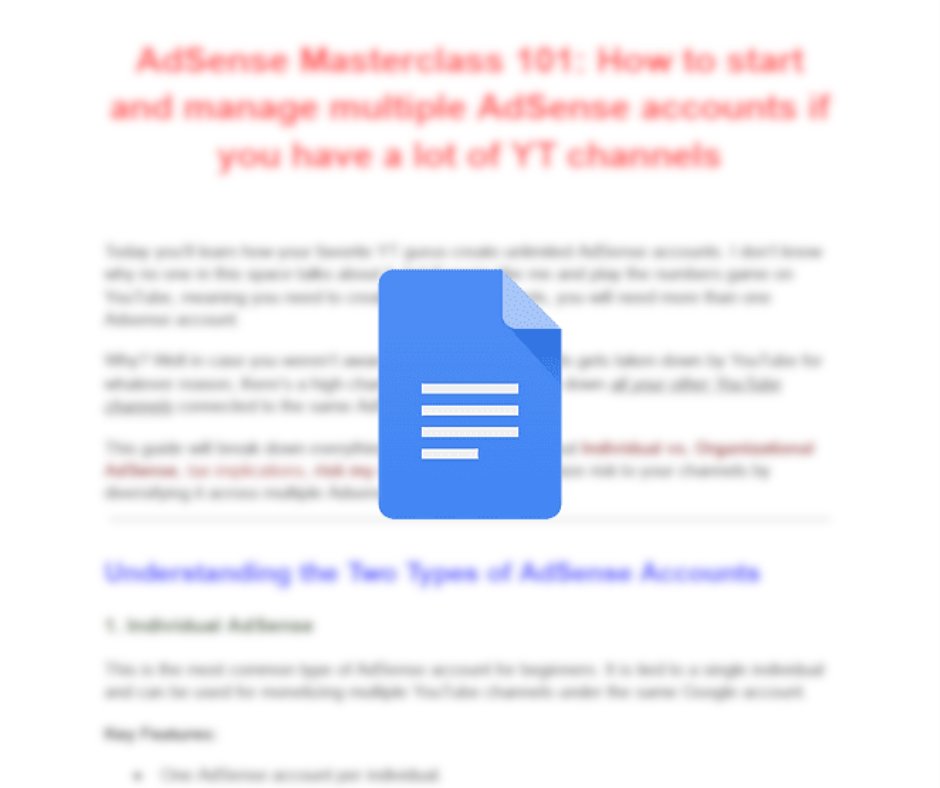 Just made a guide on how to create UNLIMITED AdSense accounts, you now have 72 hours to get it.

Follow, Repost and comment "Adsense" to get it.