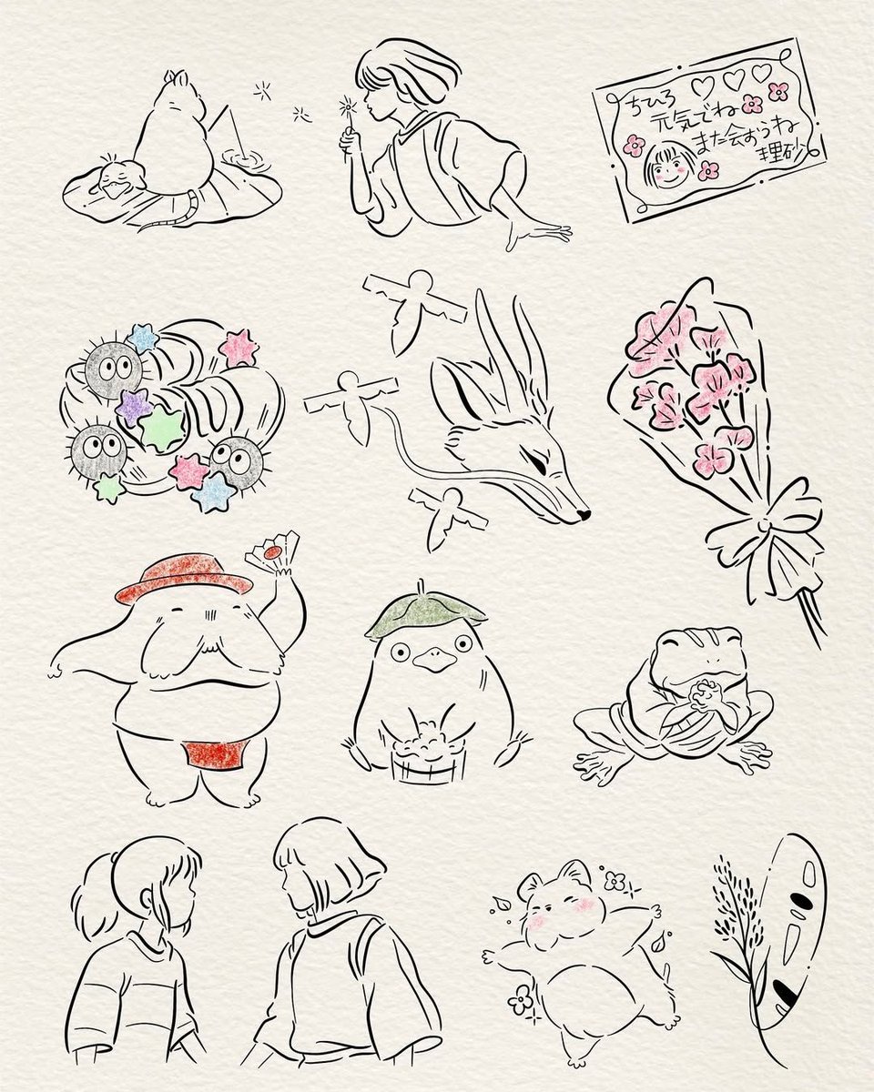 Studio Ghibli illustrations ✨