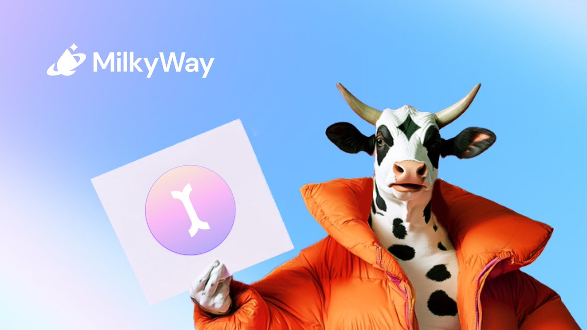 milky_way_zone's tweet photo. Coming to INITIA mainnet from day one.
Liquid stake $INIT with MilkyWay, get milkINIT.

Plus, use $milkTIA & $milkINIT on @rave__trade as collateral for LP & perp trading —with no liquidation risk.

Explore more opportunities across the @initia ecosystem and stack VIP rewards.

Happy Milking. 🥛