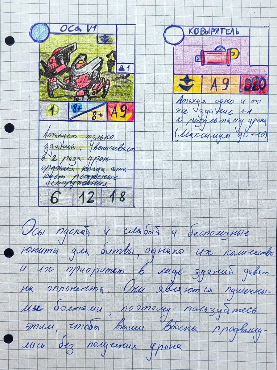 DragonadeC's tweet photo. #Drawing
#painting
#paint
#boardgames
#customboardgame
#OU
There are 3 more cards for the "Commonwealth" faction:
[] Marine
[] Wasp
[] Storm
1. The Marine can shoot while moving
2. Wasp has priority and X2 damage to resource buildings
3. Storm attacks defense buildings https://t.co/EEQ4KcfH8B