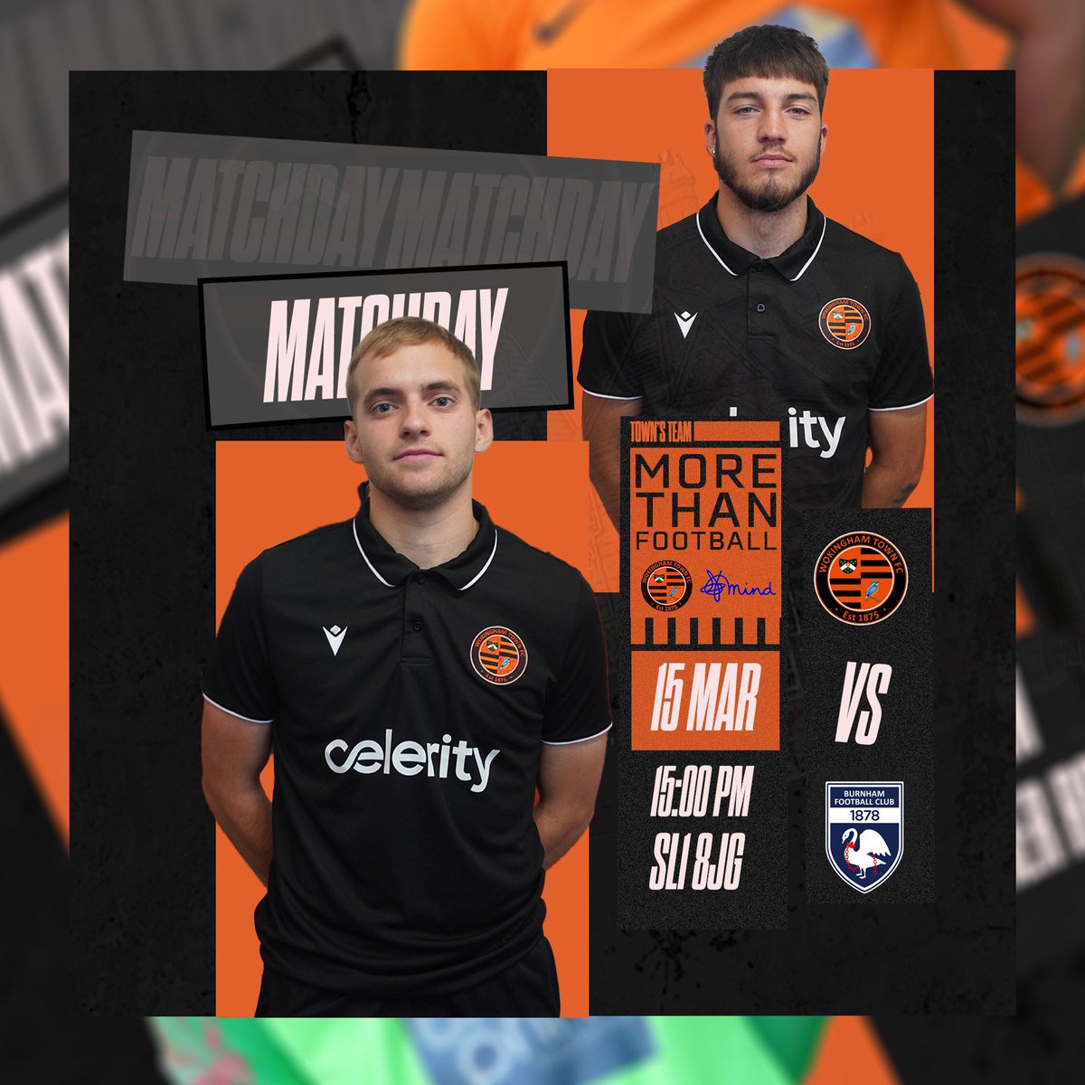 💪 MATCHDAY 💪

Today we travel to the 1878 Stadium to face Burnham.

👕 <a href="/BurnhamFC1878/">Burnham Football Club</a> 
📍 1878 Stadium, SL1 8JG
⏰ 15:00

#150Years #NonLeague