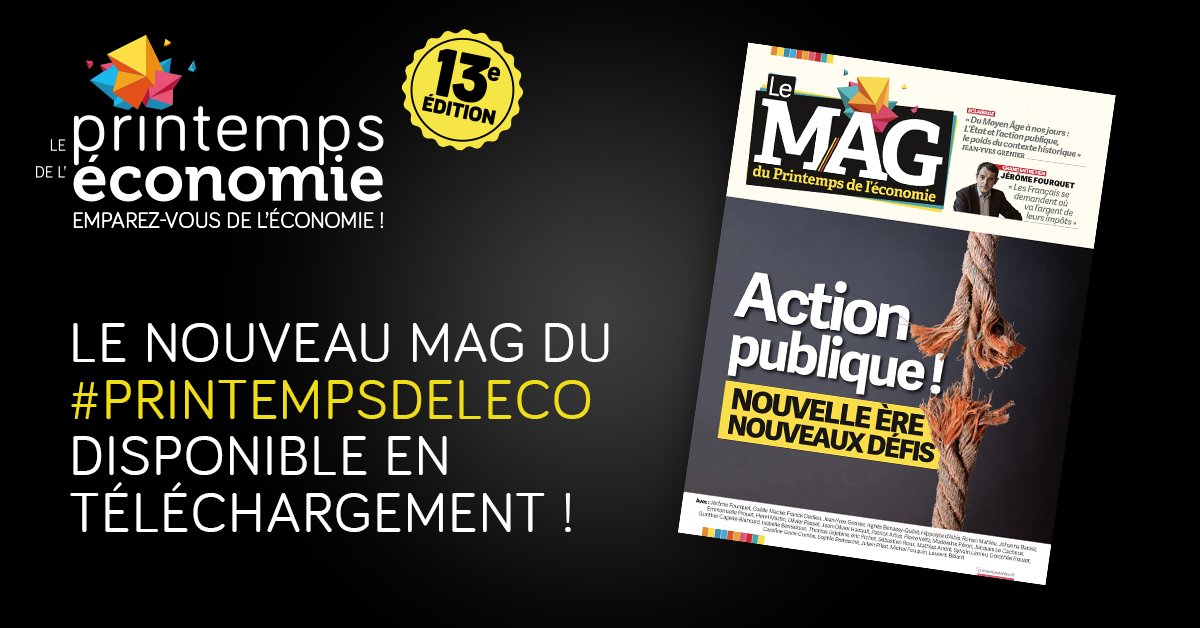 Le Printemps de l'économie (@printempsdeleco) on Twitter photo Découvrez le nouveau MAG #printempsdeleco ! 72 pages de grands entretiens, tribunes de Jérôme Fourquet <a href="/OlivierPasset/">Olivier Passet</a> <a href="/agnesbq1/">Agnès Bénassy-Quéré</a> <a href="/banquedefrance/">Banque de France</a> <a href="/f_dedieu/">Franck Dedieu</a> <a href="/marianne/">Marianne Solheim</a> Gaëlle Macke <a href="/doro_rouzet/">Dorothée Rouzet</a> <a href="/DGTresor/">Direction générale du Trésor</a> <a href="/Julien_Pillot/">Julien Pillot</a> <a href="/omneseducation_/">OMNES Education</a> <a href="/madeleine_peron/">madeleineperon</a> <a href="/VeblenInstitute/">Veblen Institute for Economic Reforms</a> <a href="/TGrjebine/">Thomas Grjebine</a> Découvrez le nouveau MAG #printempsdeleco ! 72 pages de grands entretiens, tribunes de Jérôme Fourquet <a href="/OlivierPasset/">Olivier Passet</a> <a href="/agnesbq1/">Agnès Bénassy-Quéré</a> <a href="/banquedefrance/">Banque de France</a> <a href="/f_dedieu/">Franck Dedieu</a> <a href="/marianne/">Marianne Solheim</a> Gaëlle Macke <a href="/doro_rouzet/">Dorothée Rouzet</a> <a href="/DGTresor/">Direction générale du Trésor</a> <a href="/Julien_Pillot/">Julien Pillot</a> <a href="/omneseducation_/">OMNES Education</a> <a href="/madeleine_peron/">madeleineperon</a> <a href="/VeblenInstitute/">Veblen Institute for Economic Reforms</a> <a href="/TGrjebine/">Thomas Grjebine</a>