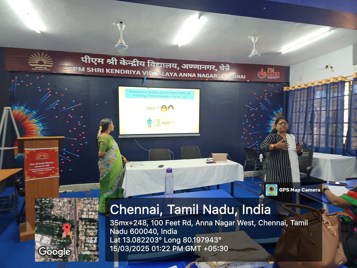 NagarKv's tweet image. Caring for those who shape the future! 🧠💙 A special Workshop on Promoting Mental health and wellbeing at PM SHRI KV Anna Nagar, reminding teachers that their well-being is just as important as their students&apos;. #WellbeingForEducators #StrongerMinds 
@KVS_HQ 
@EduMinOfIndia