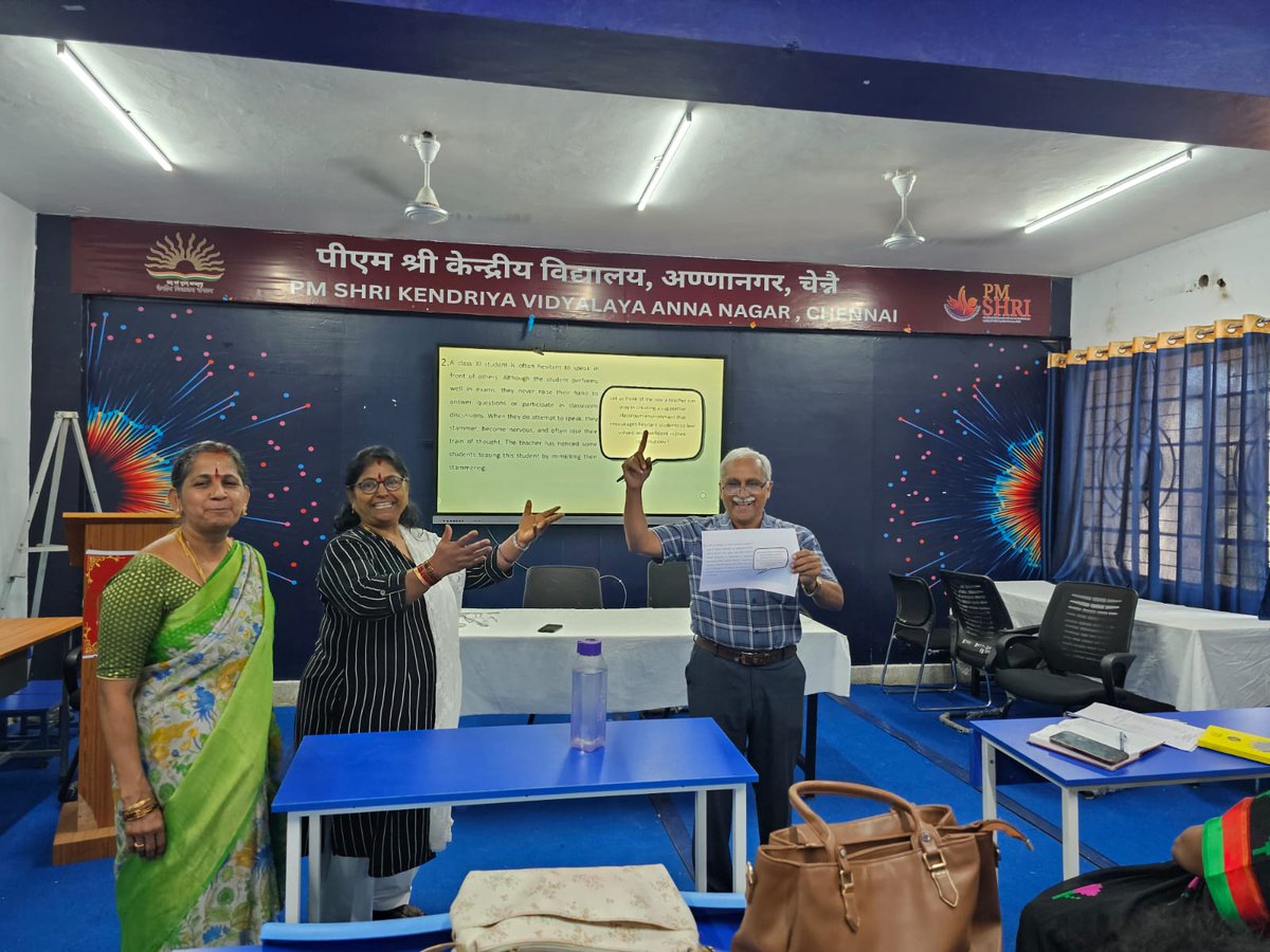 NagarKv's tweet image. Caring for those who shape the future! 🧠💙 A special Workshop on Promoting Mental health and wellbeing at PM SHRI KV Anna Nagar, reminding teachers that their well-being is just as important as their students&apos;. #WellbeingForEducators #StrongerMinds 
@KVS_HQ 
@EduMinOfIndia