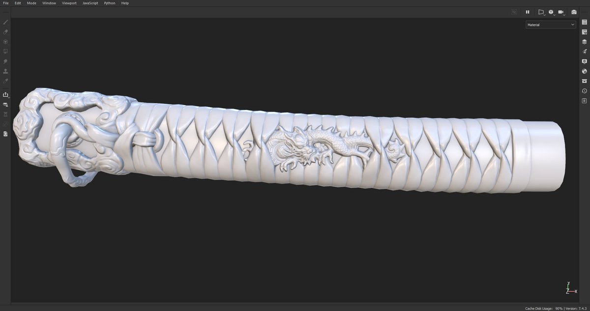 quite happy with the bake test ... 😋
#blender3d #katana #fab #gamedev #indiedev #noai #digitalart #madewithsubstance #substance3dpainter #3dart