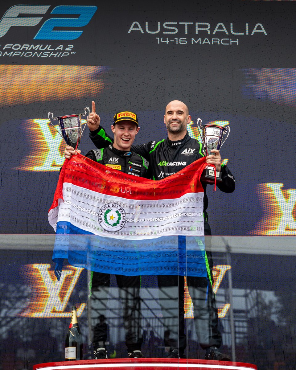 fia's tweet photo. After winning last season's final Feature Race in Abu Dhabi, Joshua Dürksen wins the Sprint Race to start the 2025 FIA @Formula2 season 🏆 🇵🇾

#FIA #F2 https://t.co/WqaEoQiluw