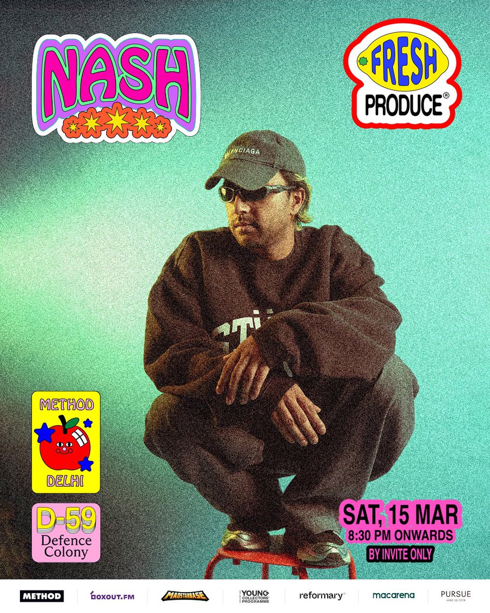 boxoutfm's tweet photo. Fresh Produce concludes with a closing event on Saturday, March 15 at Method, Delhi. Featuring @nashjrofficial & Girls Night Out, serving up the finest alternative sounds to send off this edition the right way.
Supported by @pursuedrinks & Macarena
#FreshProduce #MethodIndia https://t.co/rDuDsDPlPy