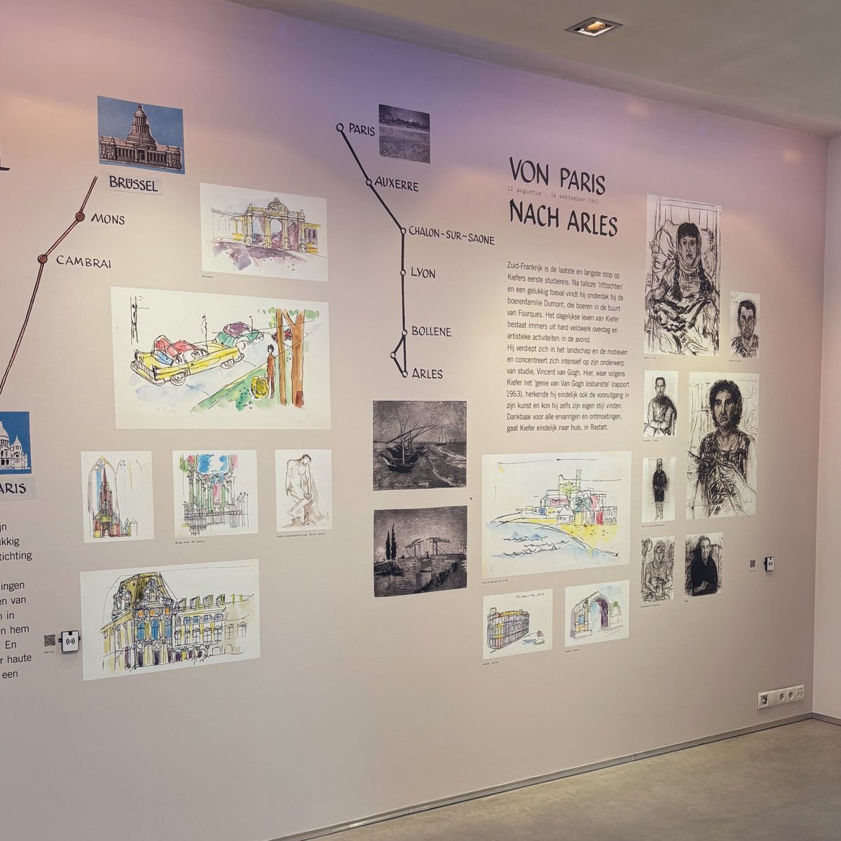 Last week opened Anselm Kiefer - Van Gogh Journey 1963 at Vincent van GoghHuis in Zundert. For this exhibition I design a 10-meter wall print telling the story among other printed matter.

dahm.nl/work/anselm-ki…