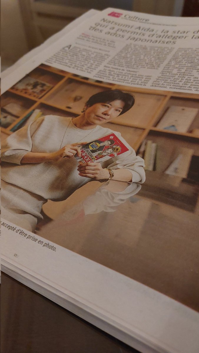 Ce matin, dans "La Libre", deux pages pleines sur Natsumi Aida et le shôjo manga ! #liberezlesshojo