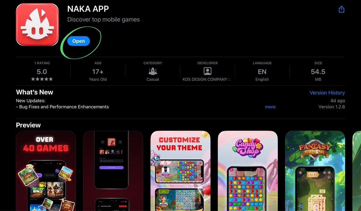 Cryptodegenn__'s tweet photo. If your NAKA APP don’t look like this on @AppStore, you’re seriously missing out

The NAKA APP 1.2.6 is now LIVE on iOS, with new features, improved quality and bug fixes for smoother gameplay

Check it out now! 

Open AppStore, Search “NAKA APP”, and install the update. It’s🔥 https://t.co/ypSONH9uKV