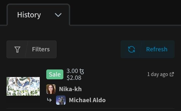 Remartnft's tweet photo. ๐ฅSold on secondary ๐ฅ
A big congrats to my dear friends @Nikaartistt and @Aldo_7x ....
#nftcommunity #nft_shill #remart https://t.co/f3CEMr0uJa