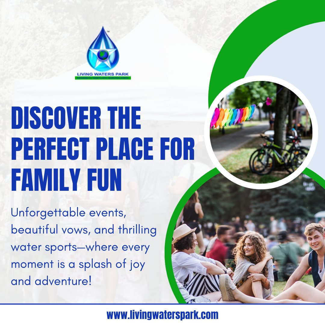 LivingWatersPrk's tweet photo. Discover the perfect place for family fun! From unforgettable events and beautiful vows to thrilling water sports, every moment at Living Water Park is a splash of joy and adventure. 

https://t.co/aFTHhwOLDM

#FamilyFun #LivingWaterPark #AdventureAwaits #WaterSports #Weddings https://t.co/2gbG3koeT2