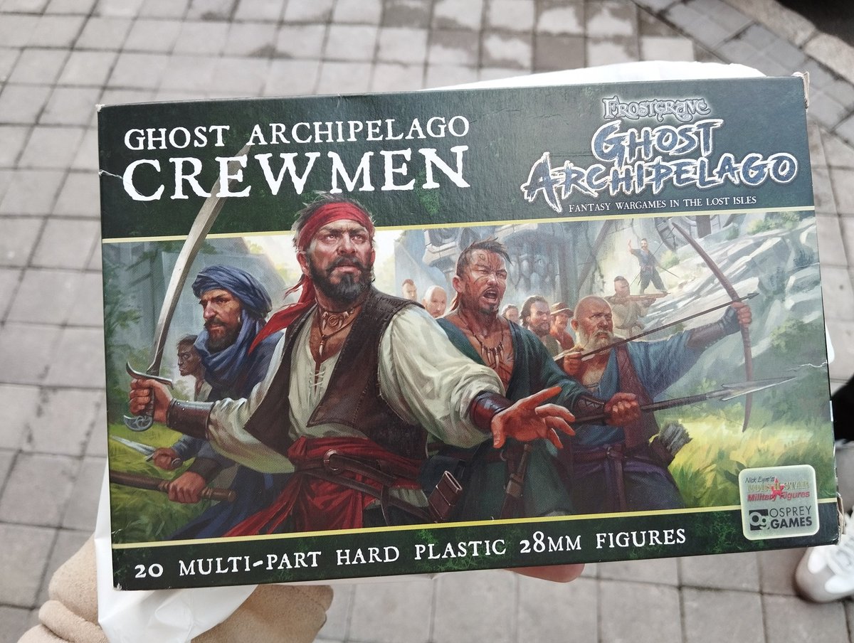 rc_wargaming's tweet photo. Adquisición de ayer. Toca seguir trabajando en la banda de #Mordheim. 
Se viene la marinería del buque (guerreros y espadachines de #Reikland). https://t.co/Ej4kzwJjd6