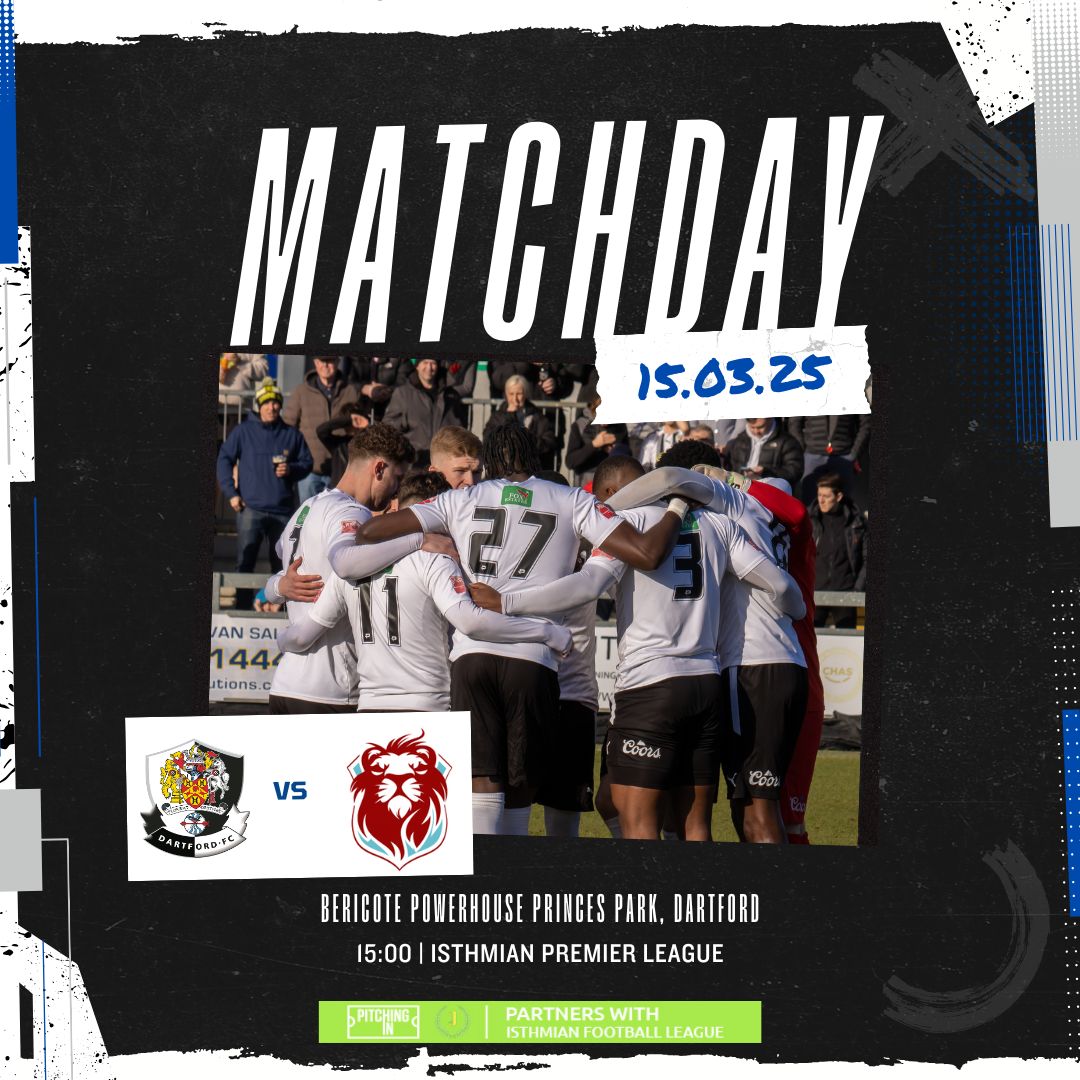 𝐌𝐀𝐓𝐂𝐇𝐃𝐀𝐘 - 𝐃𝐚𝐫𝐭𝐟𝐨𝐫𝐝 𝐯 𝐇𝐚𝐬𝐭𝐢𝐧𝐠𝐬 𝐔𝐧𝐢𝐭𝐞𝐝 

Who is coming down to cheer the team on? 

⚽ | Hastings United
📍 | Bericote Powerhouse Princes Park
📆 | 15/3/25
🕒 | 3pm
🏆 | Isthmian Premier League
🎟️ | TICKETS available at the gate or online

#dartsfc