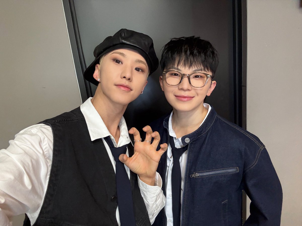 hoshi with woozi 🌟🖤