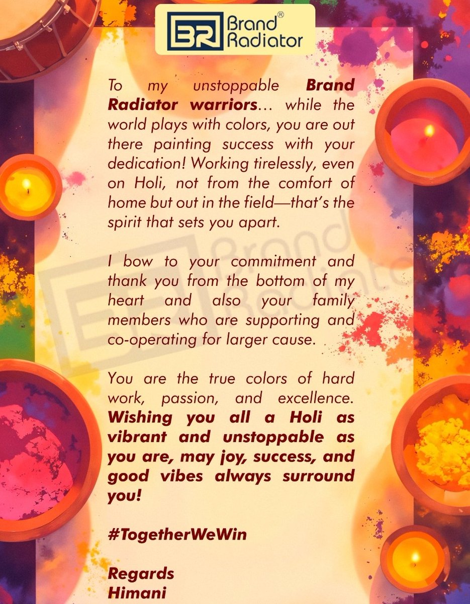 HimaniMish's tweet image. The Mantra is one #TogetherWeWin
#teamwork #stwc #holivibes #gratitude