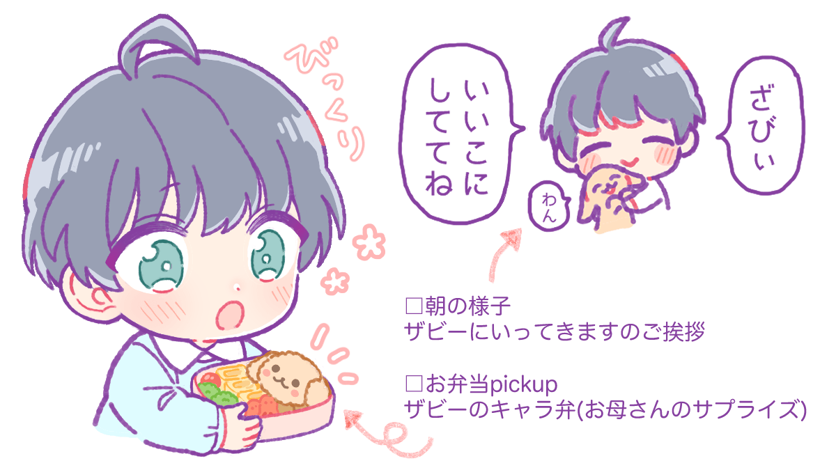 ※年齢操作
MANKAI幼稚園の春冬合同ピクニック

以前描いたやつ(一枚目)にお弁当事情を描き足し