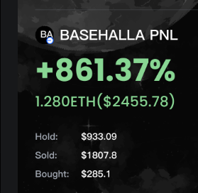 0xburgerboy's tweet photo. Having good tools and fast information can make you play #memecoins Someone using 
@GMGN, found #BASEHALLA got 💎8.5x  0.1 $ETH -> 1.2 $ETH

CA：
0x03b52192cac861b008d53f89240132d175bc8308

Recommended gmgn setup method 👇
🌟K line tool:https://t.co/zYiKFzFrhQ
🌟 Sniper Tool:https://t.co/WV6DbCQ7Hh